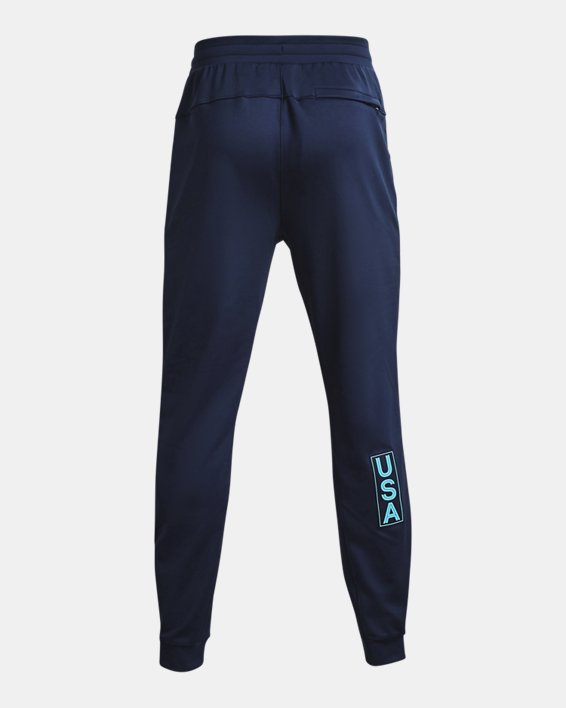 Men's UA No Limits Hybrid Puffer Pants, Navy, pdpMainDesktop image number 7